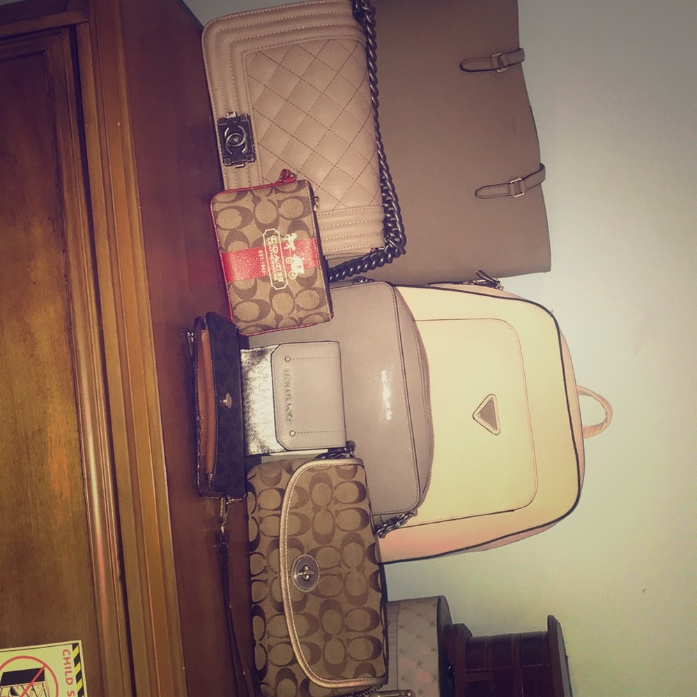 Chanel , 3 Michael kors , 2 coach purses , dkny